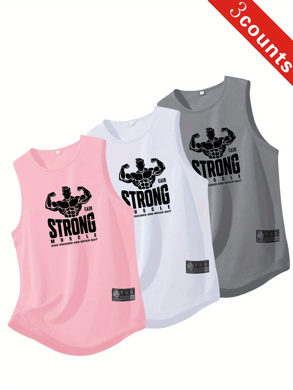AlphaDry™ 3-Pack Men’s Performance Training Tanks