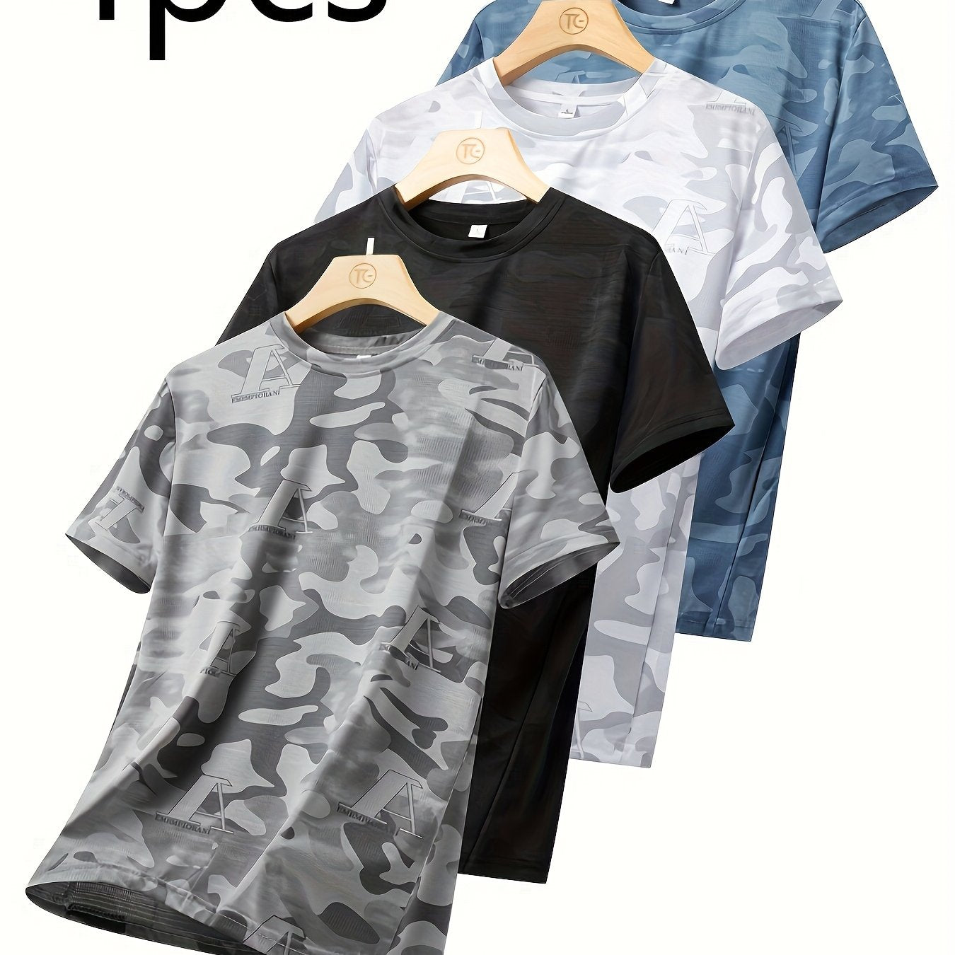 AlphaCamo™ 4-Pack Men’s Breathable Training Tees