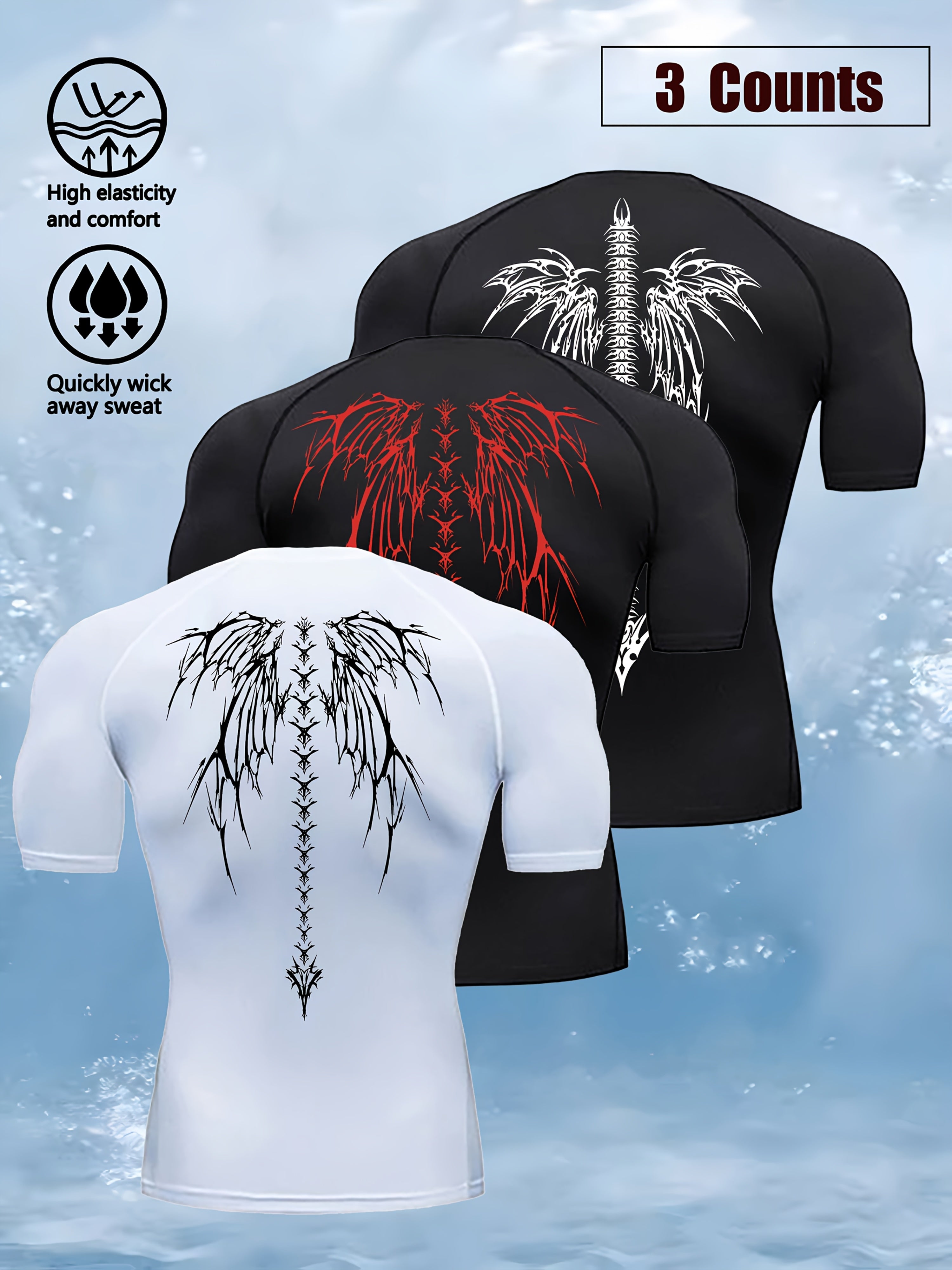 AlphaWing™ 3-Pack Men’s Compression Tees