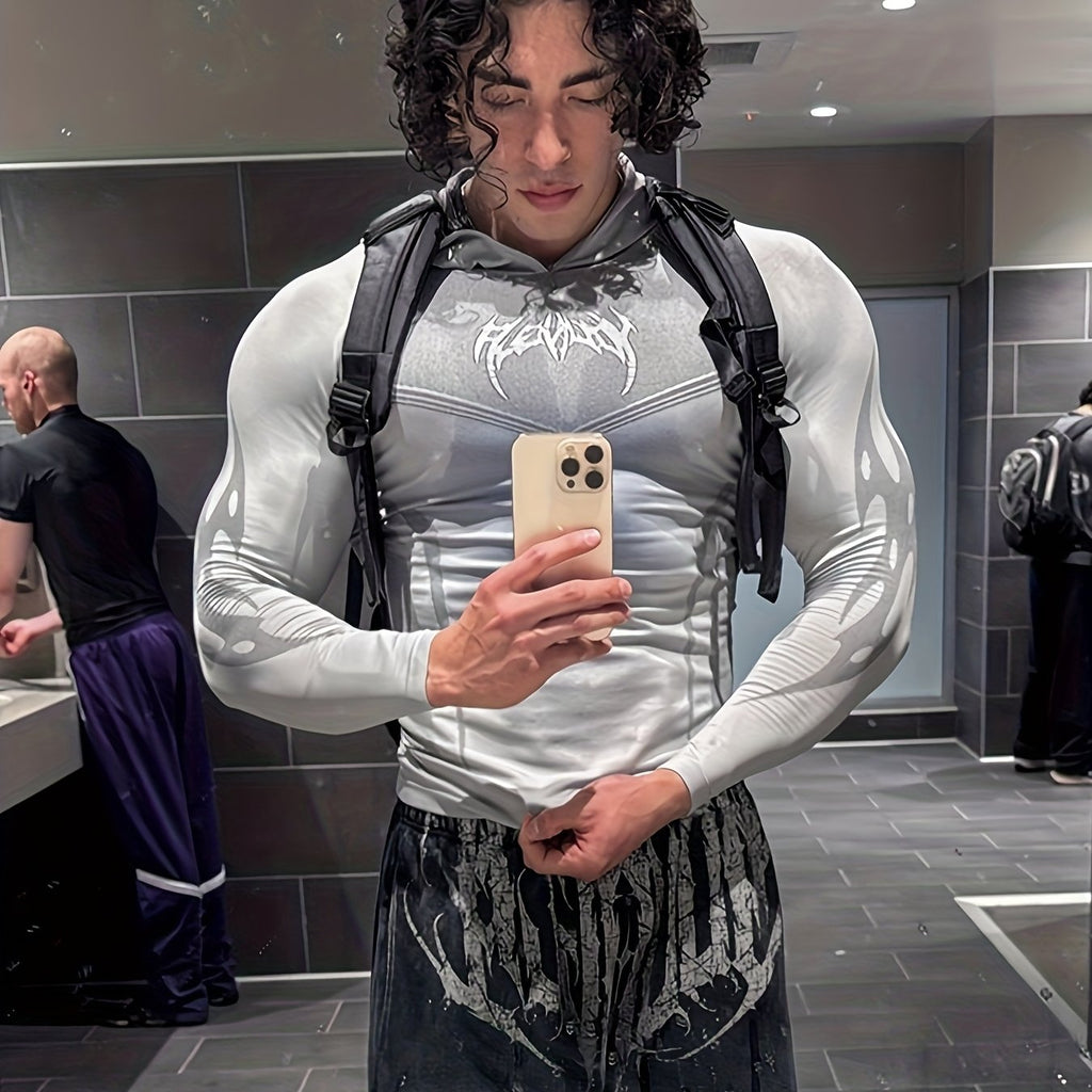 Men’s Hooded Long-Sleeve Performance Top