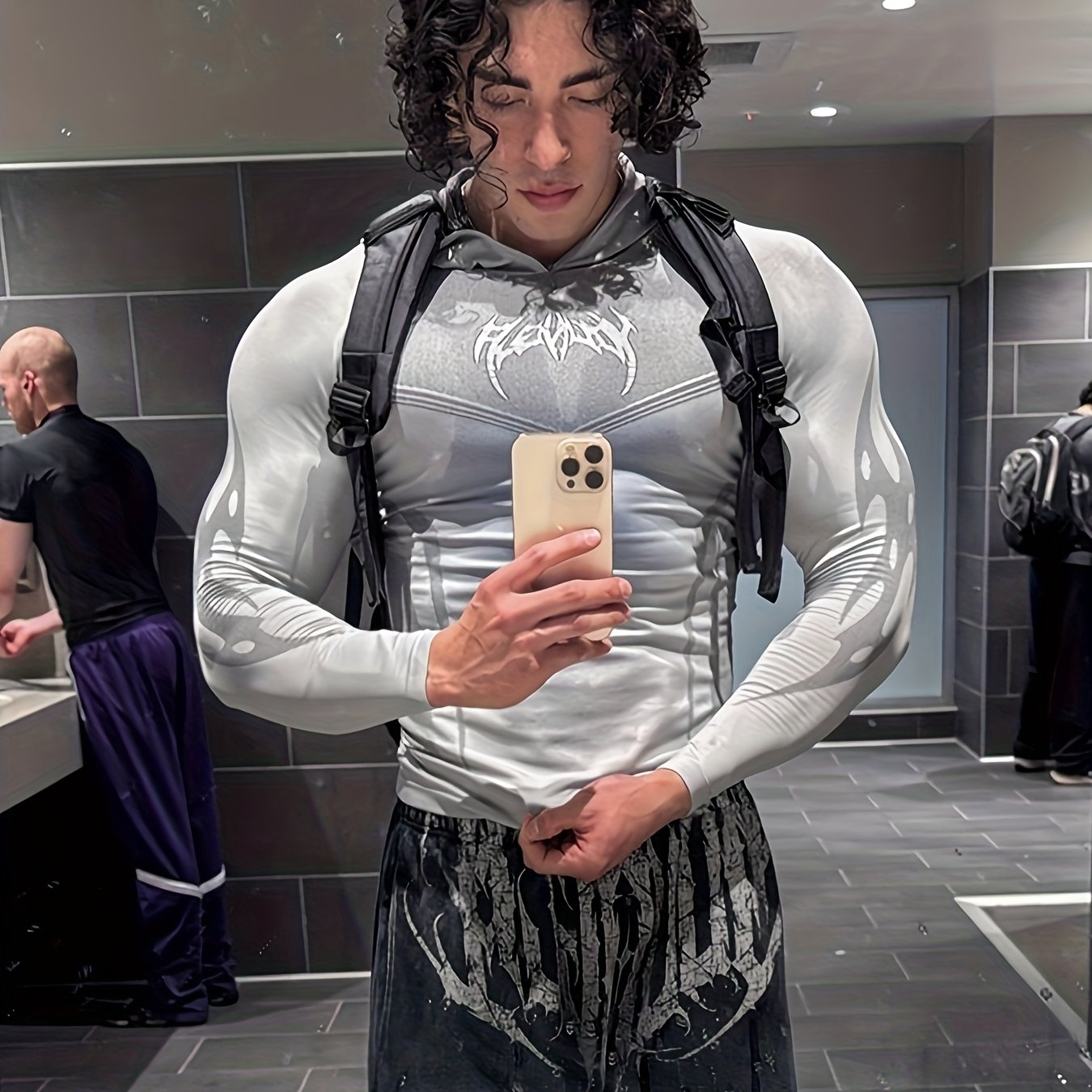 Men’s Hooded Long-Sleeve Performance Top