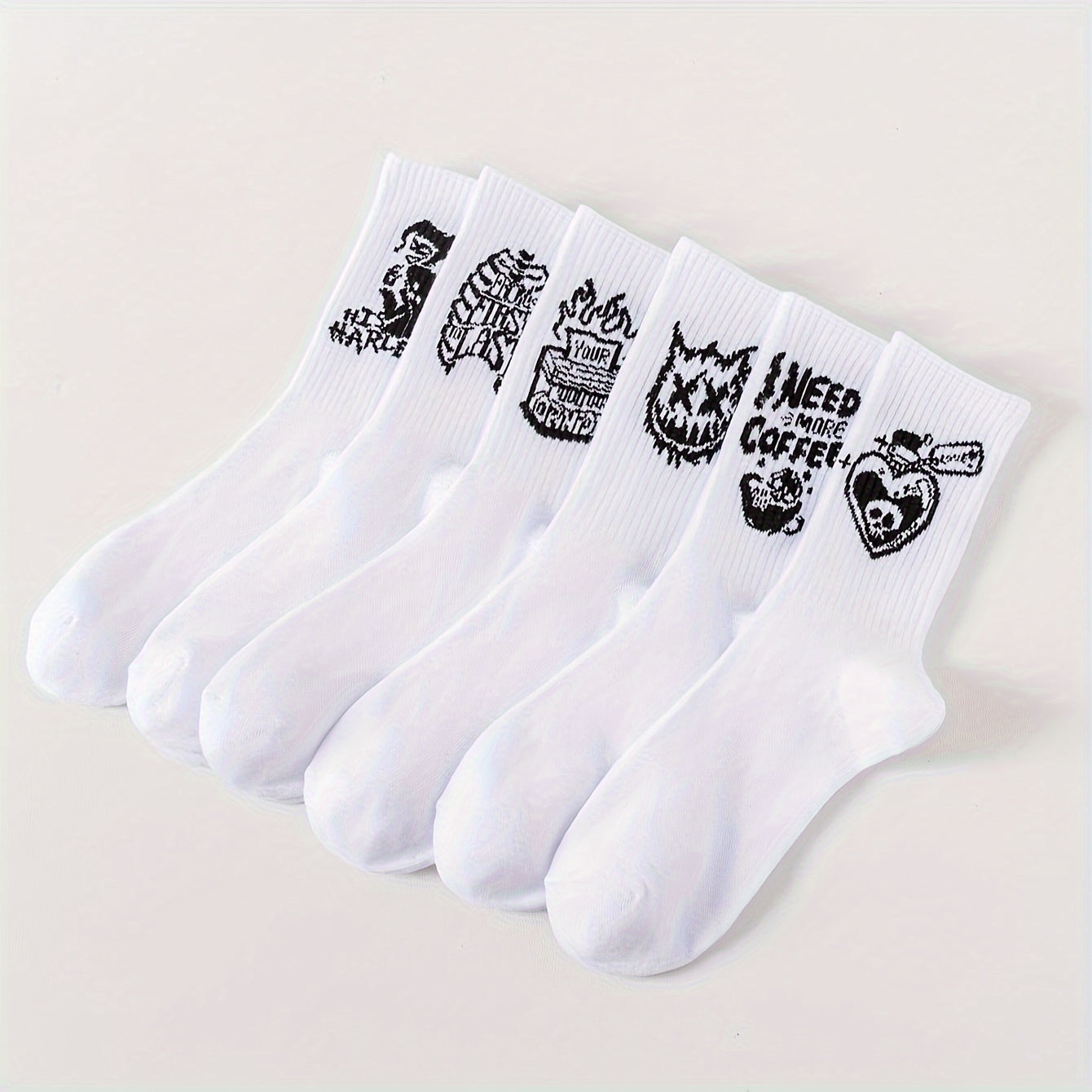 AlphaGraf™ Men’s Graffiti Sock Set (6/10 Pairs)