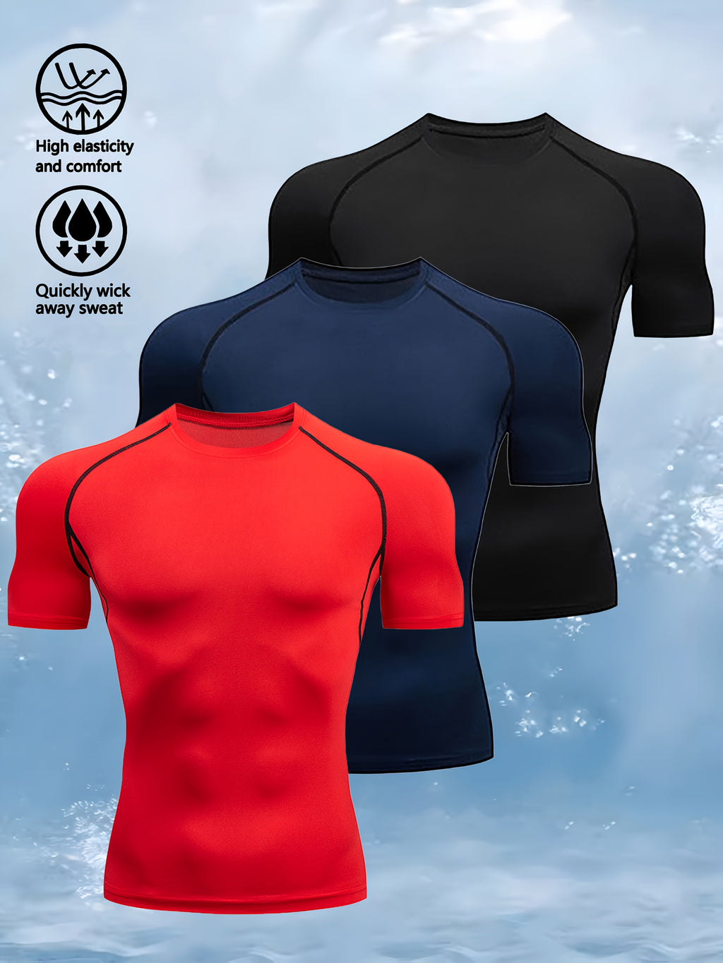 AlphaWing™ 3-Pack Men’s Compression Tees